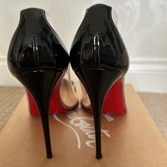 Christian Louboutin Size 37 Patent PVC Debout 100 Pumps Transparent - Picture 5 of 6
